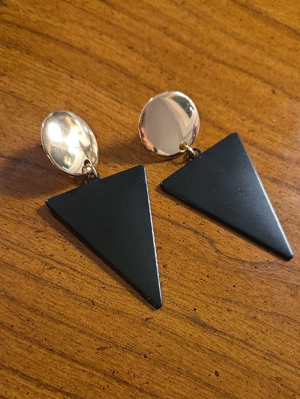 Geometric Triangle Dangle Earrings